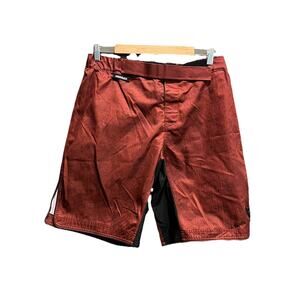 Hayabusa Red Men's Activewear MMA BJJ Fight Shorts Size Large